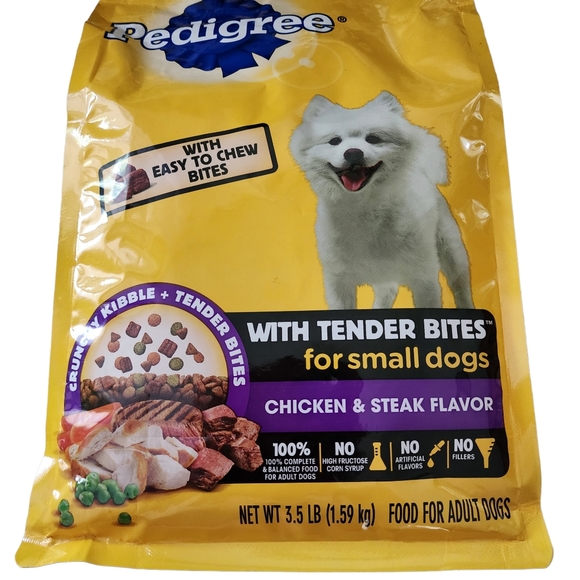 Pedigree Tender Bites For Small Dog 1 Pack 3.5Lb - Picture 3 of 6